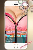Bhabhi Bra Zipper Lock Screen Affiche