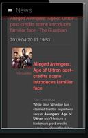 Fanapp: Avengers age of Ultron 截图 2