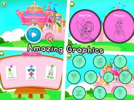 Princess Coloring Book &  Learn - Girls Dress Up پوسٹر