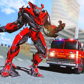Truck Robot Fire Fighter Real War Simulator Download gratis mod apk versi terbaru