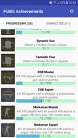 PUBG Achievements تصوير الشاشة 1