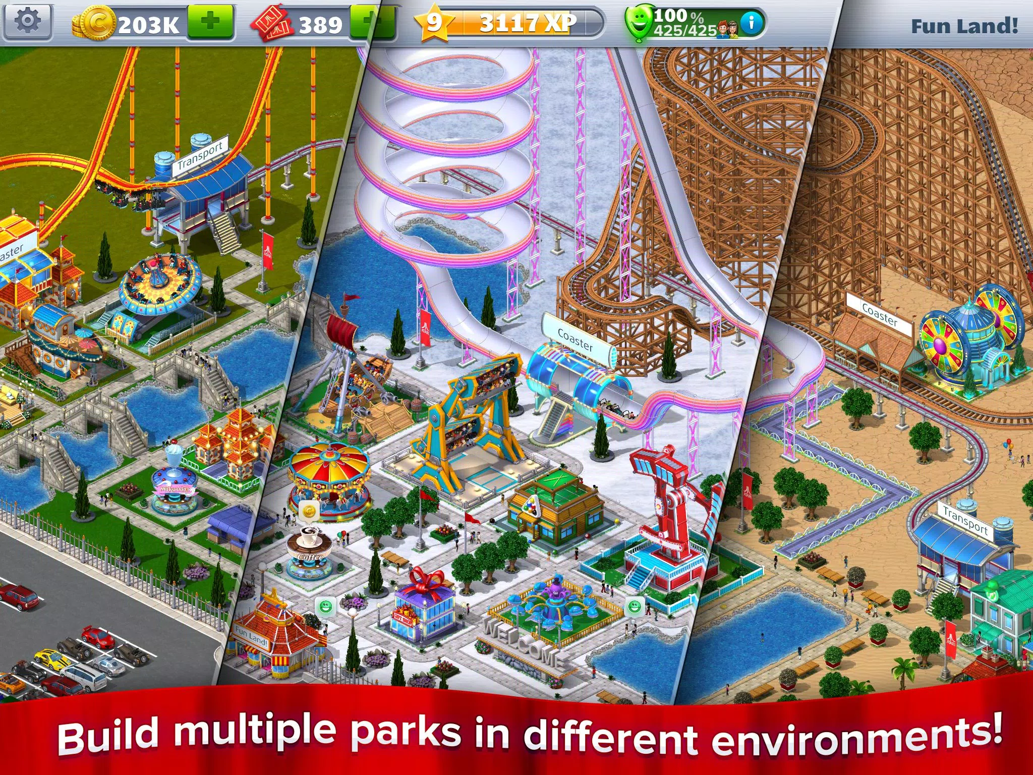 RollerCoaster Tycoon Touch 3.28.4 APK download free for android