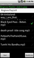 Ringtone Playlist Lite Screenshot 2