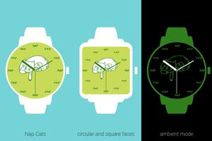 Nap Cats Watch Face ảnh chụp màn hình 2