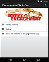 Engagement Photo Frame poster