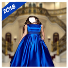 Royal Blue Dress Photo Maker icône