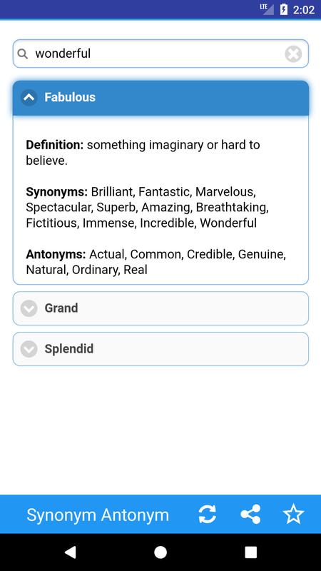 Synonym Antonym For Android Apk Synonym Antonym Screenshot 3