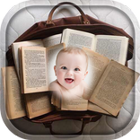 Vintage Book Photo Frame