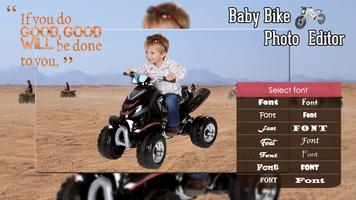 Baby Bike Photo Editor syot layar 2