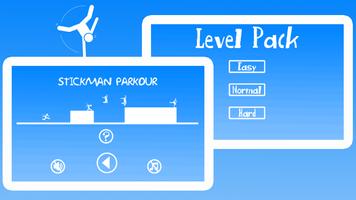 Stickman parkour run Affiche