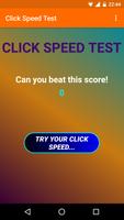 Click Speed Test Affiche