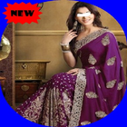 La India Modelo vestido sari icono