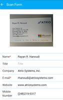 Atrio Card Scanner - Personal capture d'écran 1