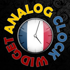 France Flag HD Clock Widget icono