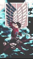 Levi x Mikasa Attack On Titan پوسٹر