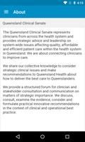 Queensland Clinical Senate capture d'écran 2