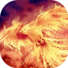 Fiery bird live wallpaper icône