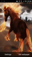 Fire-breathing horse live wp poster