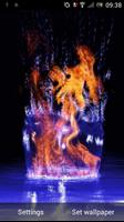 Fire in water live wallpaper پوسٹر