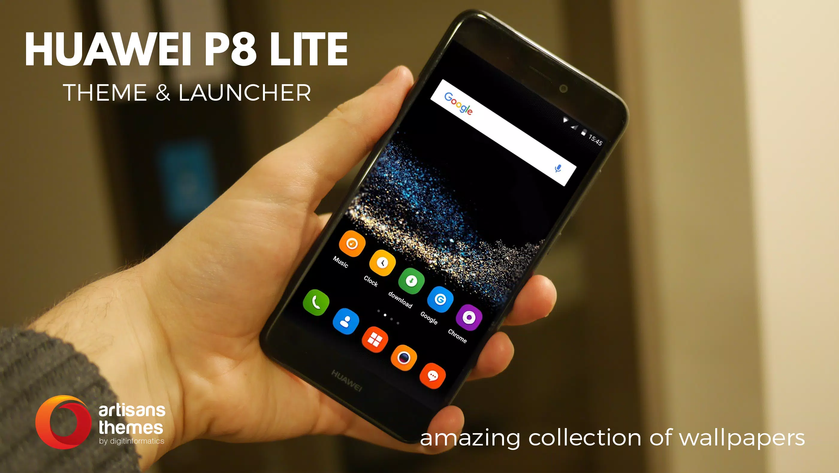 Theme for Huawei P8 lite: P8 lite launcher APK pour Android Télécharger