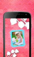 Flower Photo Frame Affiche