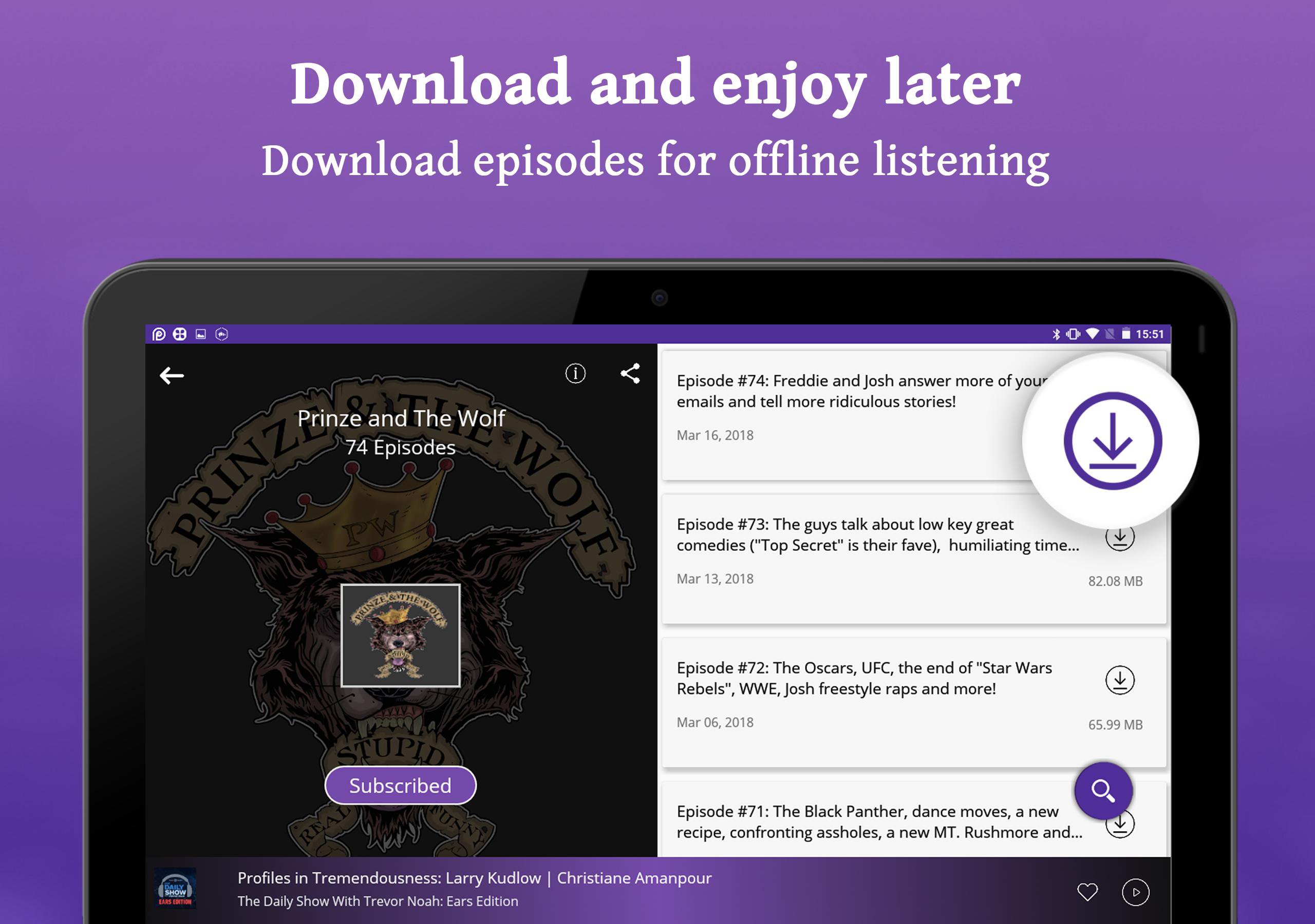 How to download podcast to android for later listening free