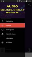 Poster Audio monolog she'rlar va hiko