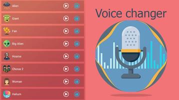 Voice changer online پوسٹر