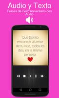 Poema Feliz Aniversario Mi Amor Con Audio capture d'écran 2