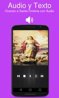Oracion a Santa Cristina con Audio Affiche