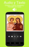 Oracion a Santa Perpetua y Felicidad con Audio Plakat