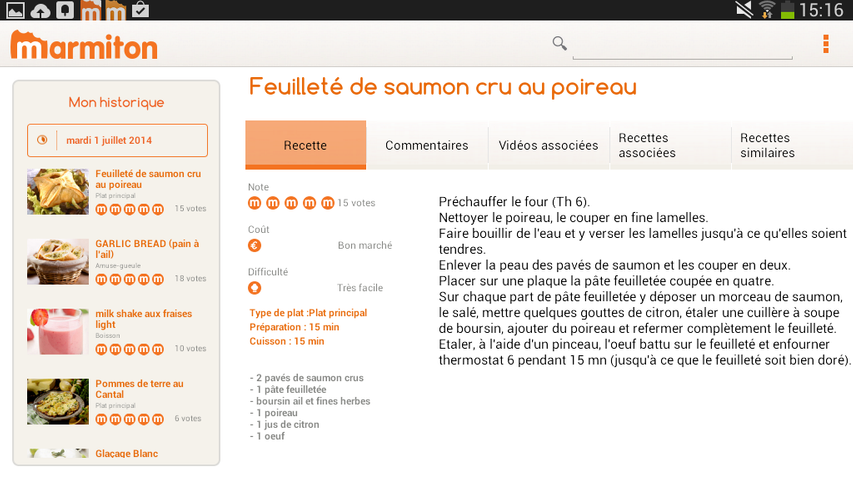 Marmiton Tablette Recettes Apk 1 9 Download For Android