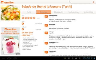 Marmiton Tablette : recettes capture d'écran 2