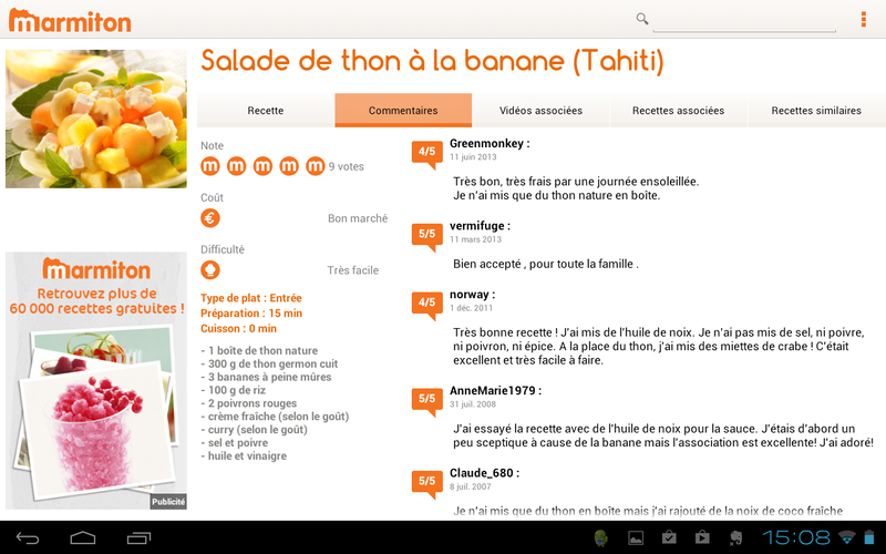 Marmiton Tablette Recettes Apk 1 9 Download For Android