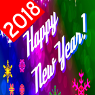 Happy New Year 2018 best wishes icon