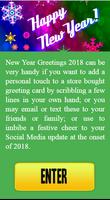 Happy New Year 2018 best wishes poster