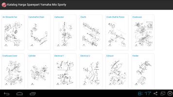 Yamaha Mio Sporty Sparepart imagem de tela 2
