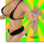 ”sex'y girl run in xxx jungle