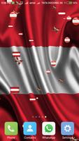 Austria flag live wallpaper Ekran Görüntüsü 1