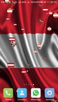 Austria flag live wallpaper capture d'écran 1