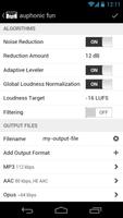 Auphonic Audio Recorder captura de pantalla 2