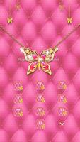 Pink Butterfly الملصق