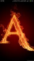 Fire Alphabet HD Affiche