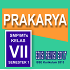 PRAKARYA Kelas 7 SMP Semester 1 Revisi biểu tượng