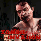 Zombie invasion : shooting games 2d icône