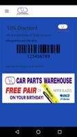 Car Parts Warehouse Club Card Affiche