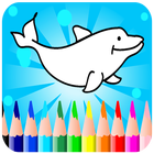 Coloring games - for kids animal icône