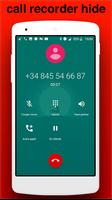 automatic call recorder with hide app icon Affiche
