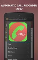 Automatic Call recorder 2017 پوسٹر