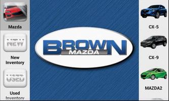 Brown Mazda poster